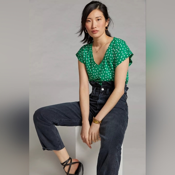 Anthropologie Bailey V-Neck Muscle Tee Size Small - Picture 7 of 7